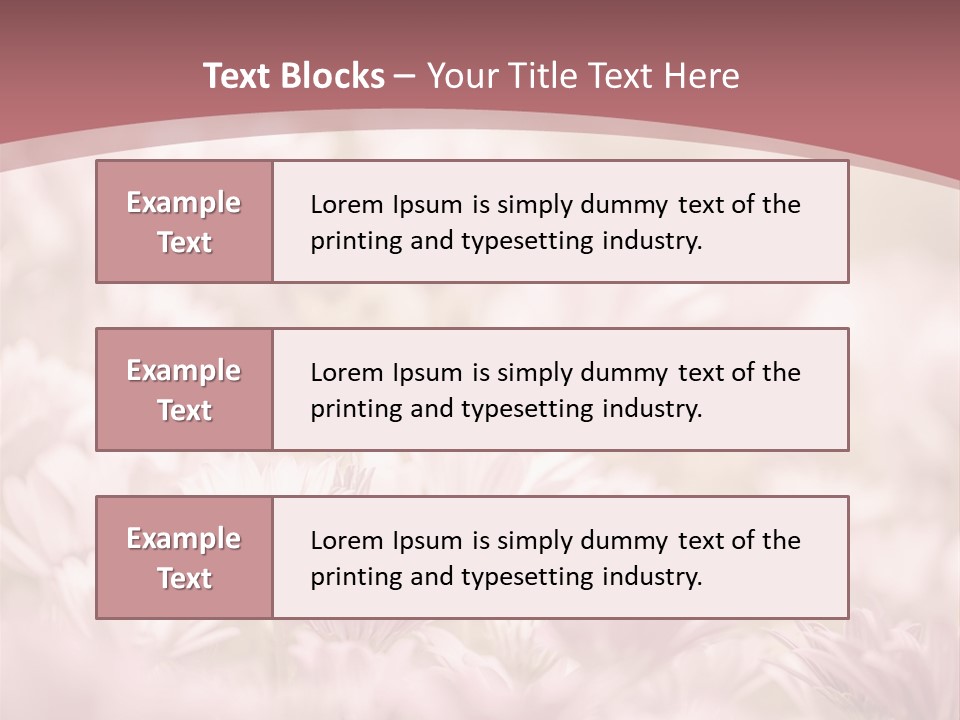 A Pink Flower Powerpoint Presentation Template PowerPoint Template