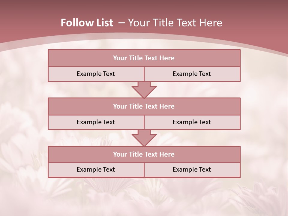 A Pink Flower Powerpoint Presentation Template PowerPoint Template
