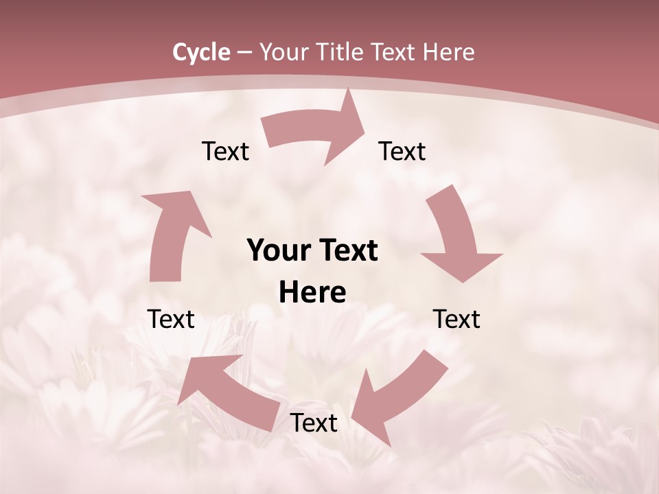 A Pink Flower Powerpoint Presentation Template PowerPoint Template