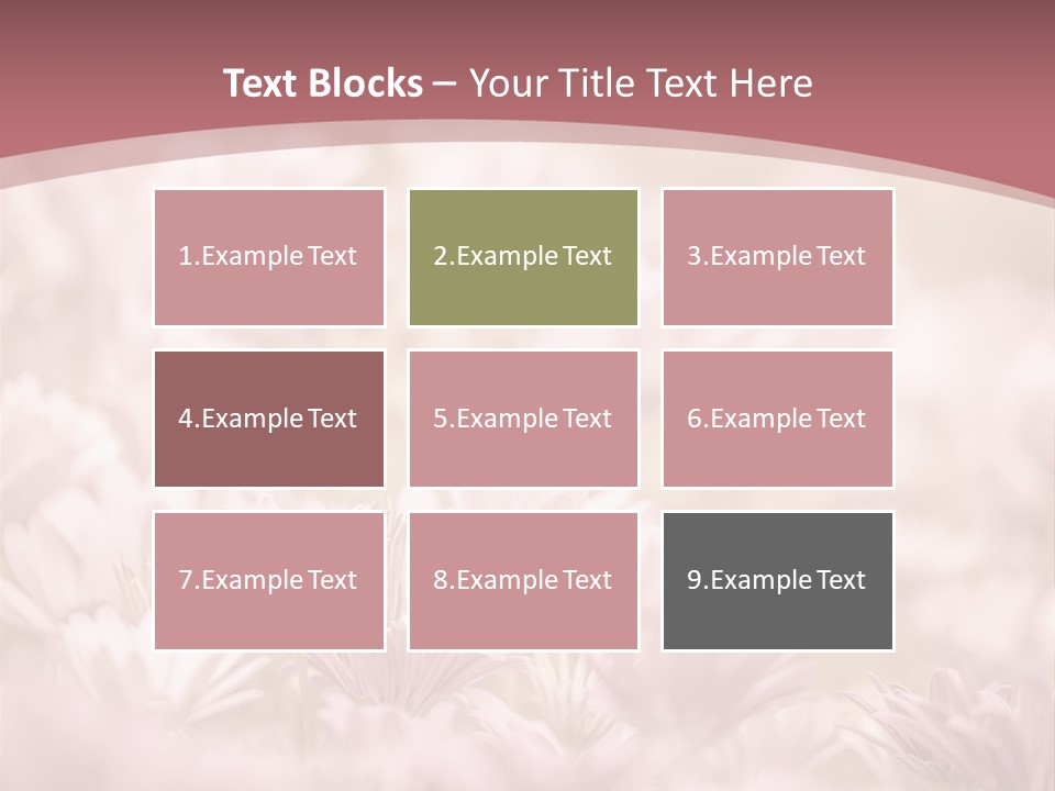 A Pink Flower Powerpoint Presentation Template PowerPoint Template