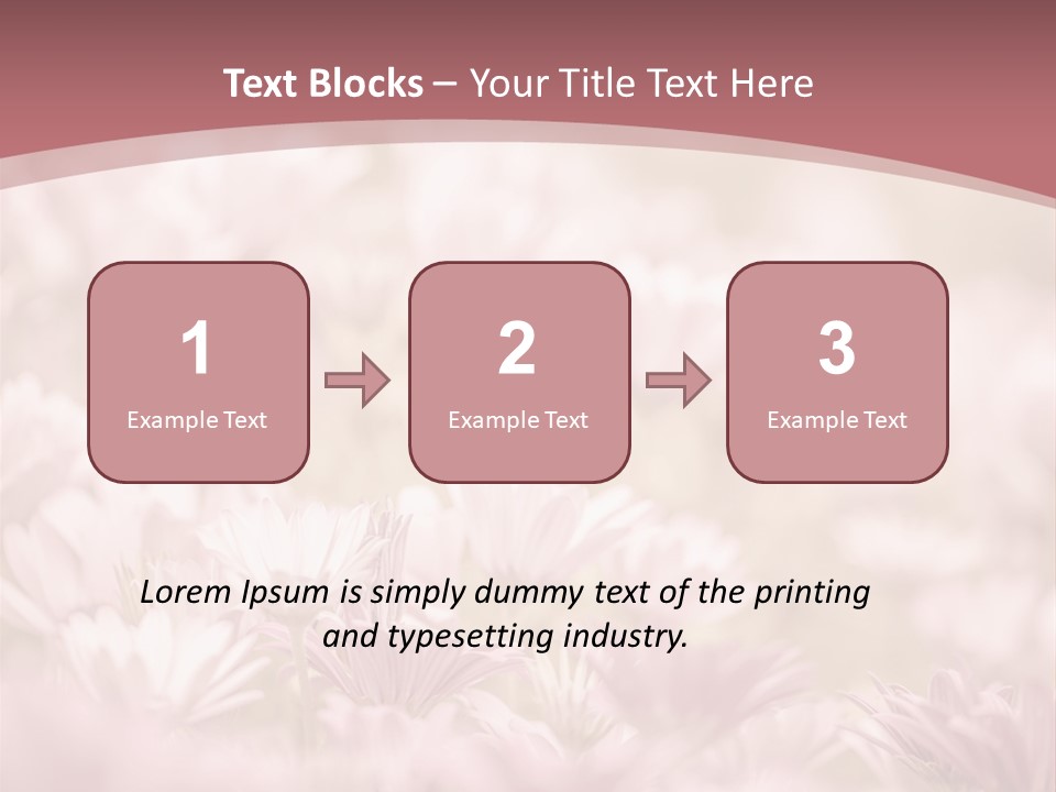 A Pink Flower Powerpoint Presentation Template PowerPoint Template
