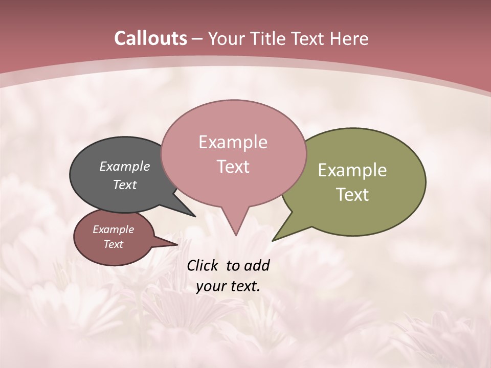 A Pink Flower Powerpoint Presentation Template PowerPoint Template