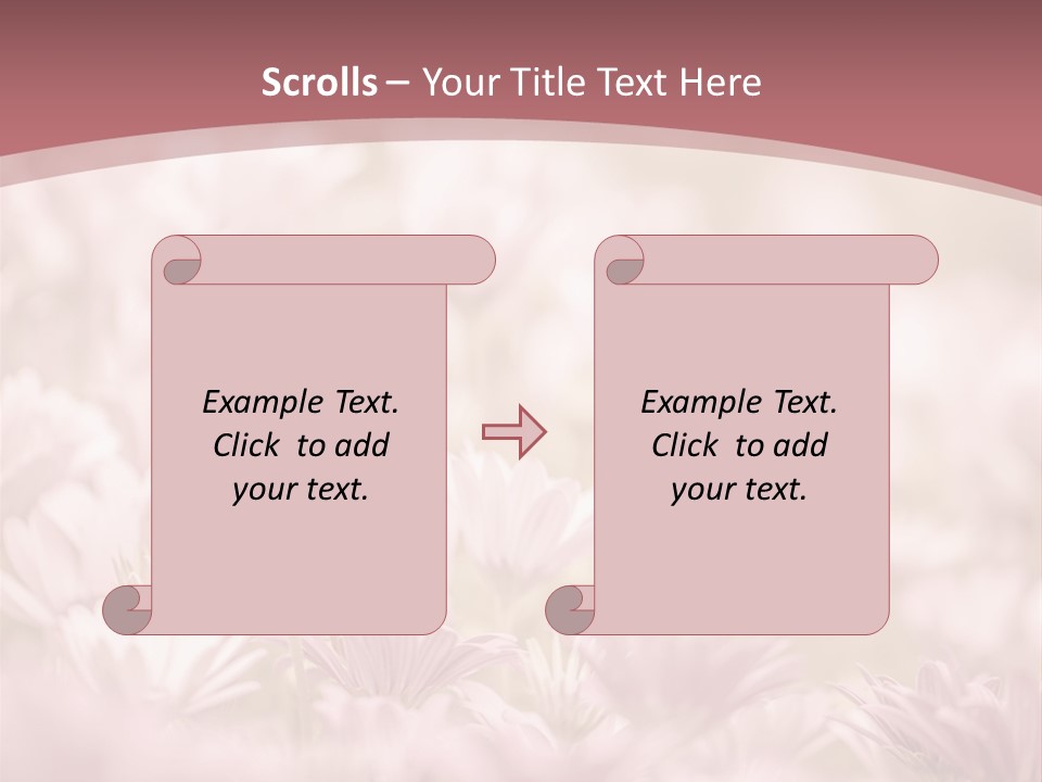 A Pink Flower Powerpoint Presentation Template PowerPoint Template