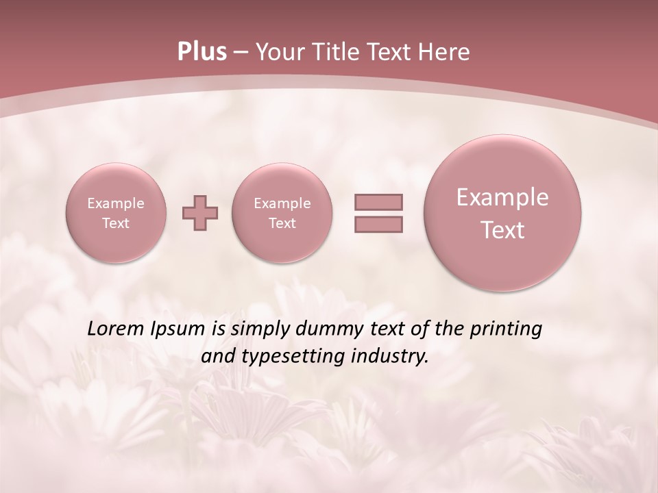 A Pink Flower Powerpoint Presentation Template PowerPoint Template