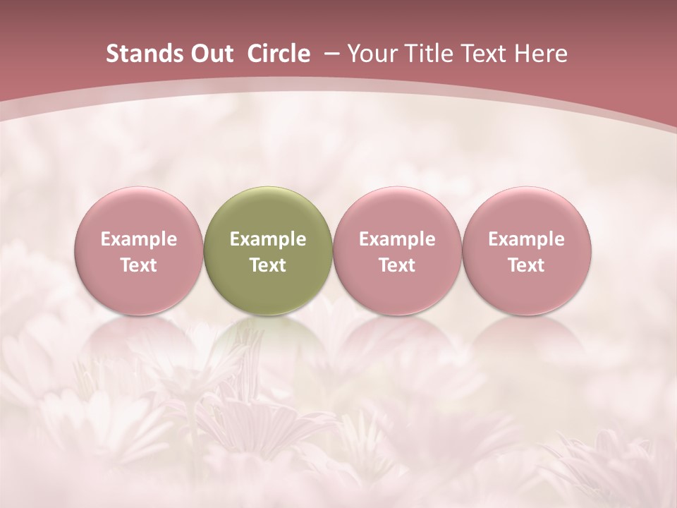A Pink Flower Powerpoint Presentation Template PowerPoint Template
