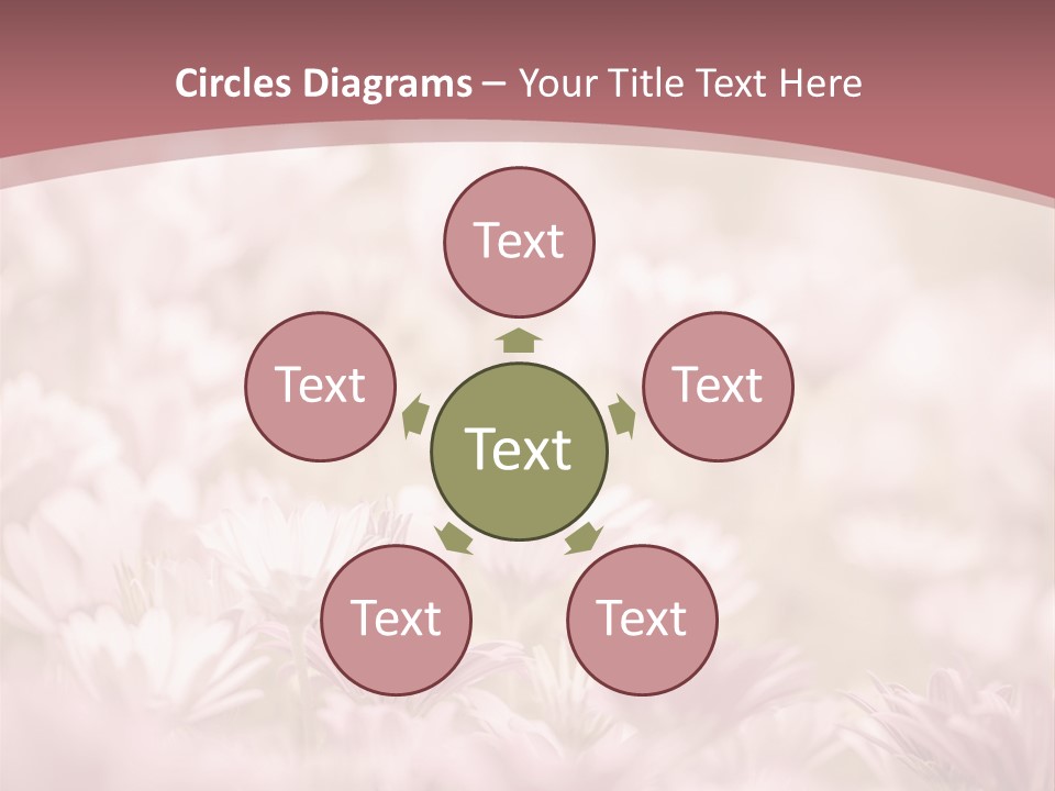 A Pink Flower Powerpoint Presentation Template PowerPoint Template