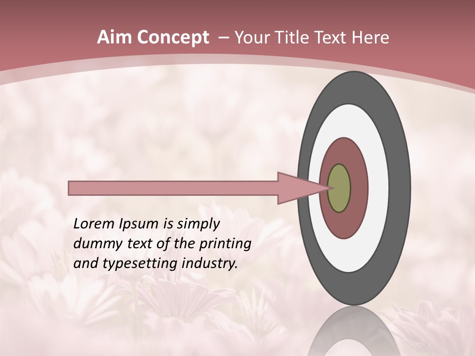 A Pink Flower Powerpoint Presentation Template PowerPoint Template