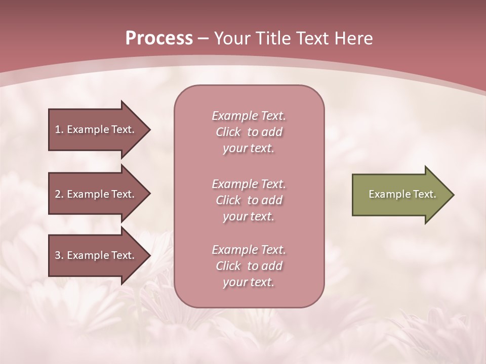 A Pink Flower Powerpoint Presentation Template PowerPoint Template