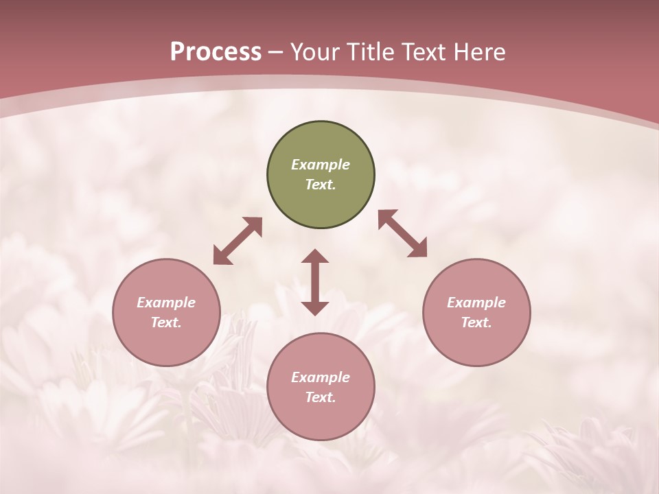 A Pink Flower Powerpoint Presentation Template PowerPoint Template