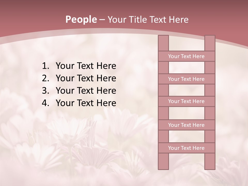 A Pink Flower Powerpoint Presentation Template PowerPoint Template
