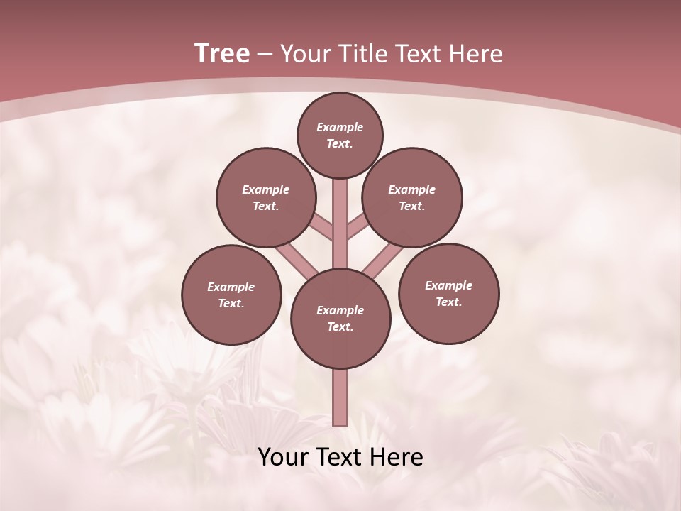 A Pink Flower Powerpoint Presentation Template PowerPoint Template