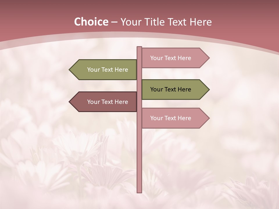 A Pink Flower Powerpoint Presentation Template PowerPoint Template