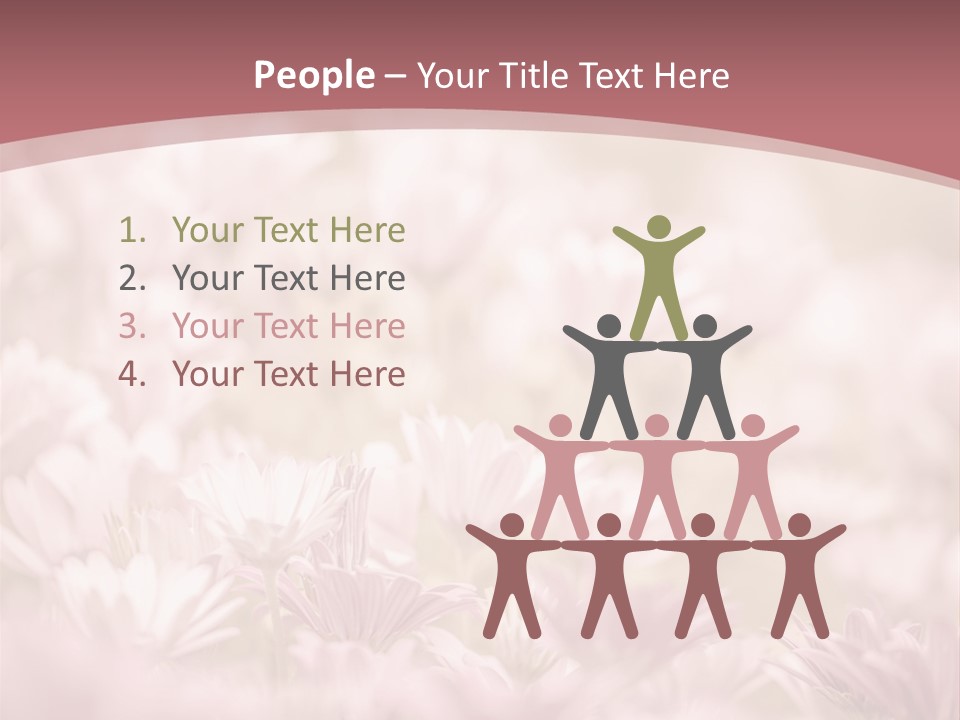 A Pink Flower Powerpoint Presentation Template PowerPoint Template