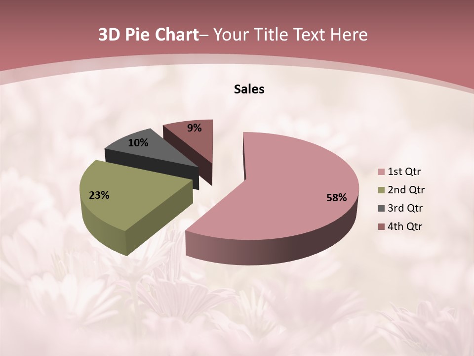 A Pink Flower Powerpoint Presentation Template PowerPoint Template