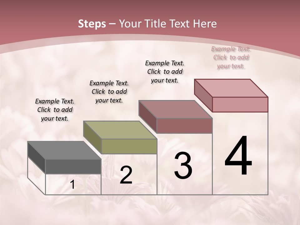 A Pink Flower Powerpoint Presentation Template PowerPoint Template