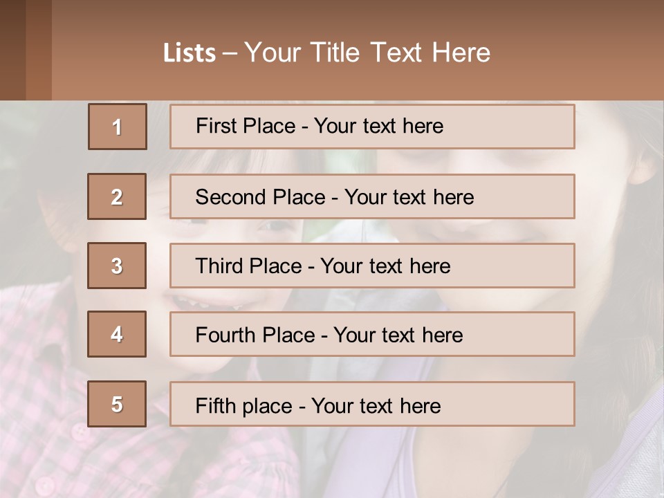 Two Young Girls Are Posing For A Picture PowerPoint Template