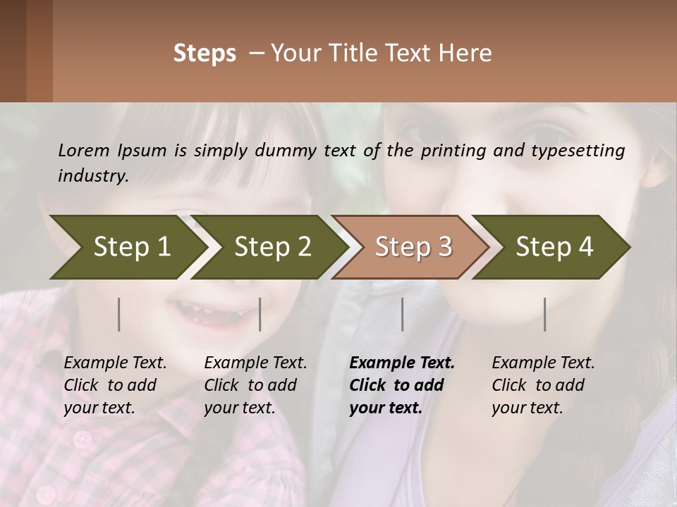 Two Young Girls Are Posing For A Picture PowerPoint Template
