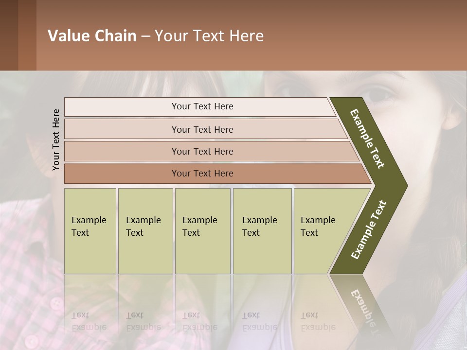 Two Young Girls Are Posing For A Picture PowerPoint Template