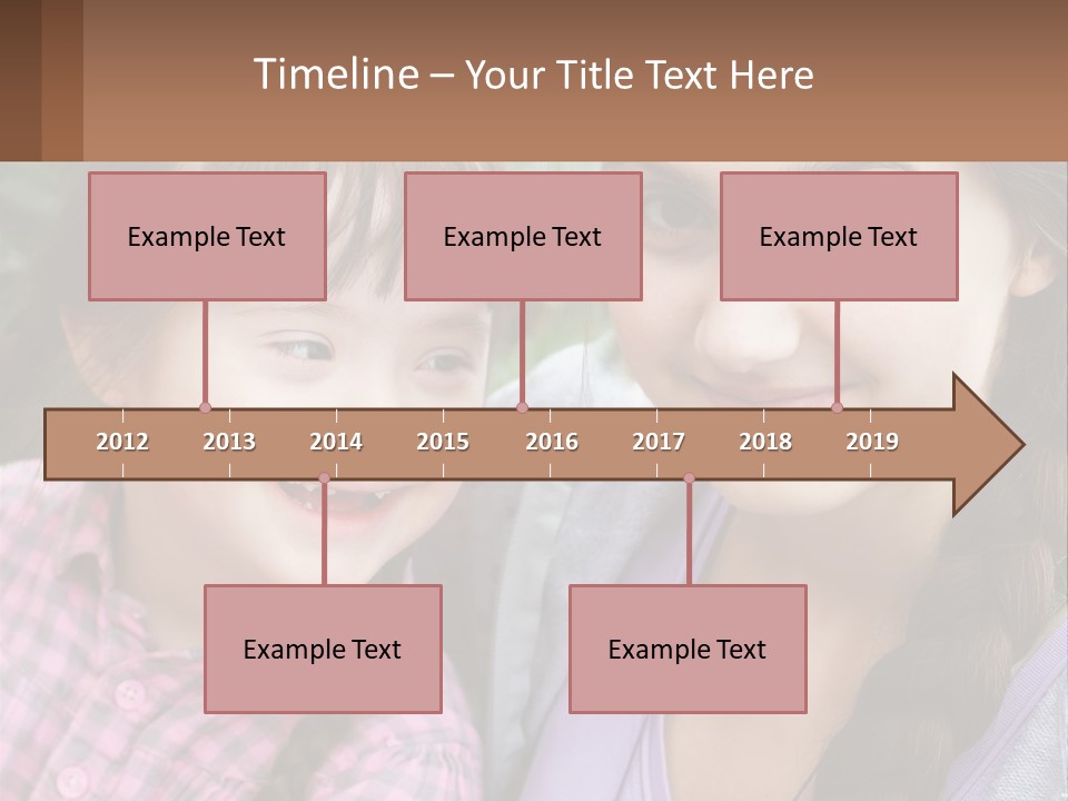 Two Young Girls Are Posing For A Picture PowerPoint Template