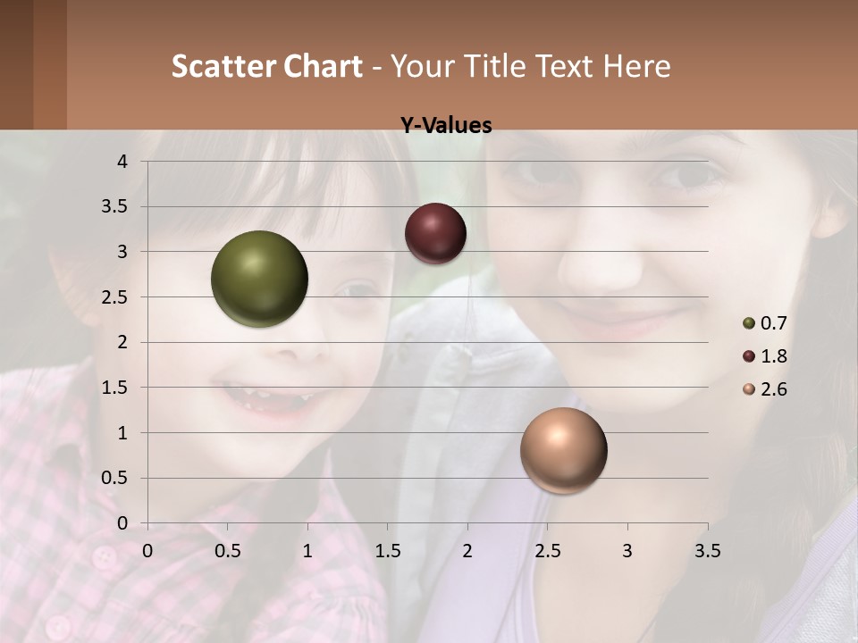 Two Young Girls Are Posing For A Picture PowerPoint Template