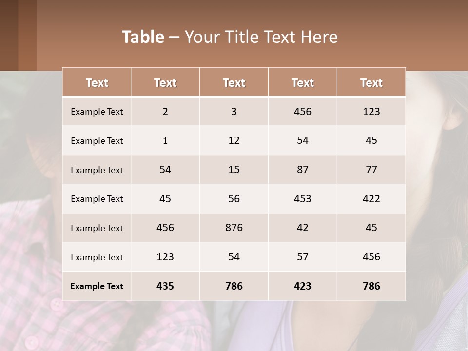 Two Young Girls Are Posing For A Picture PowerPoint Template