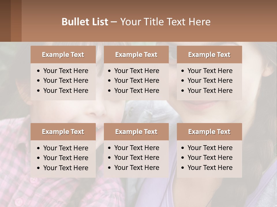 Two Young Girls Are Posing For A Picture PowerPoint Template