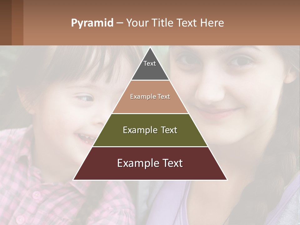 Two Young Girls Are Posing For A Picture PowerPoint Template