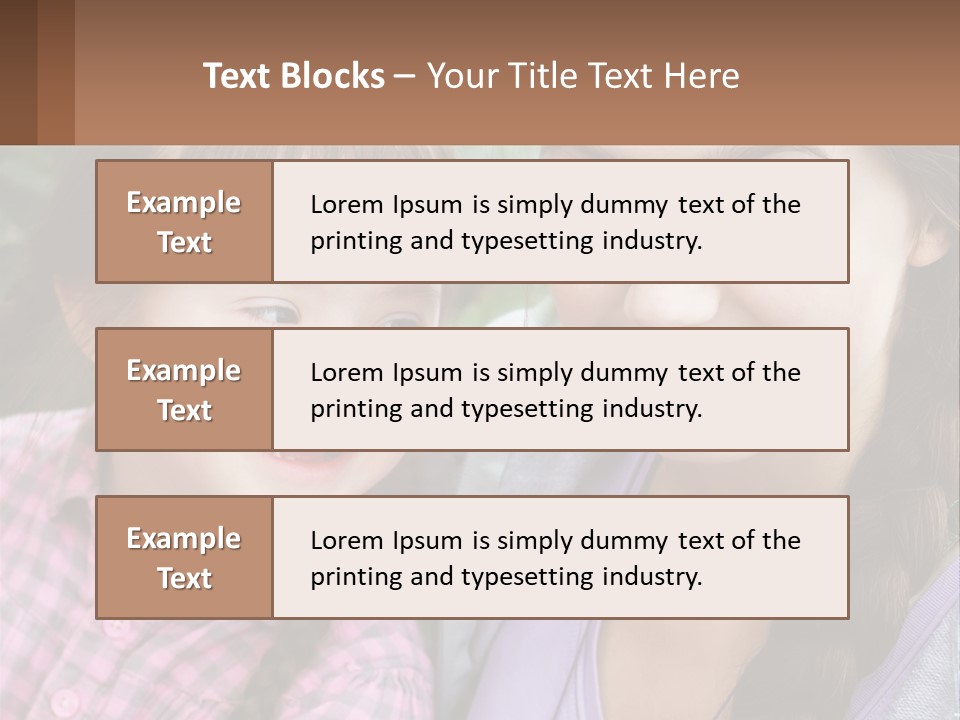 Two Young Girls Are Posing For A Picture PowerPoint Template