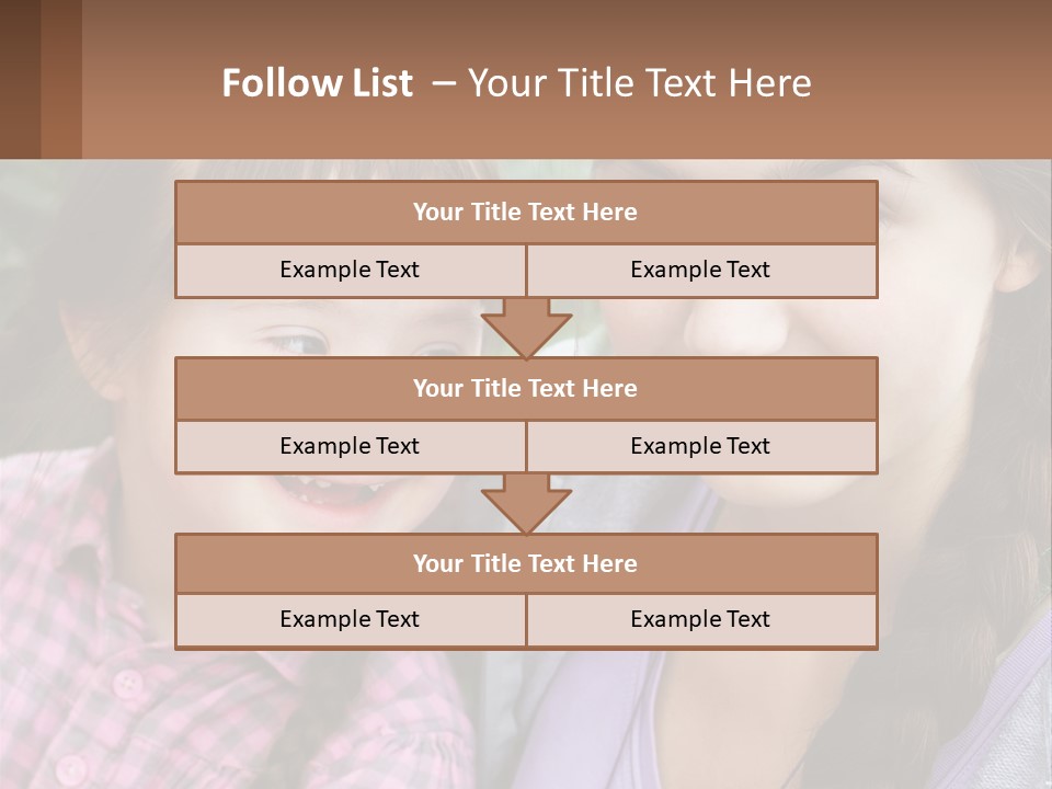 Two Young Girls Are Posing For A Picture PowerPoint Template