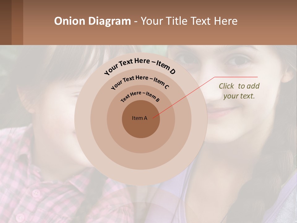 Two Young Girls Are Posing For A Picture PowerPoint Template