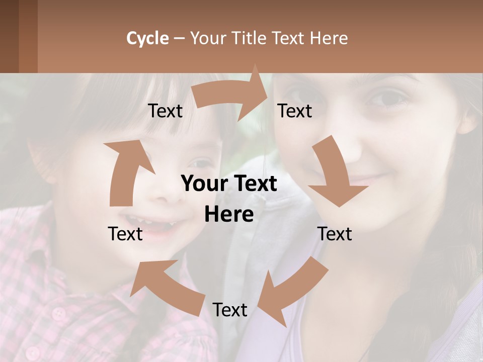 Two Young Girls Are Posing For A Picture PowerPoint Template