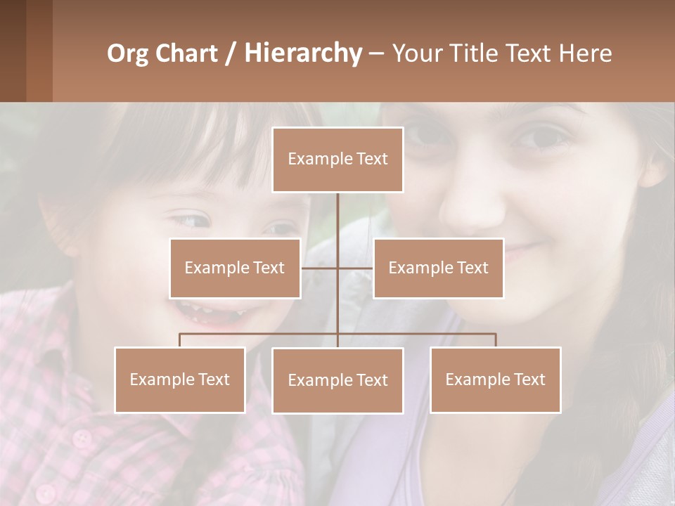 Two Young Girls Are Posing For A Picture PowerPoint Template