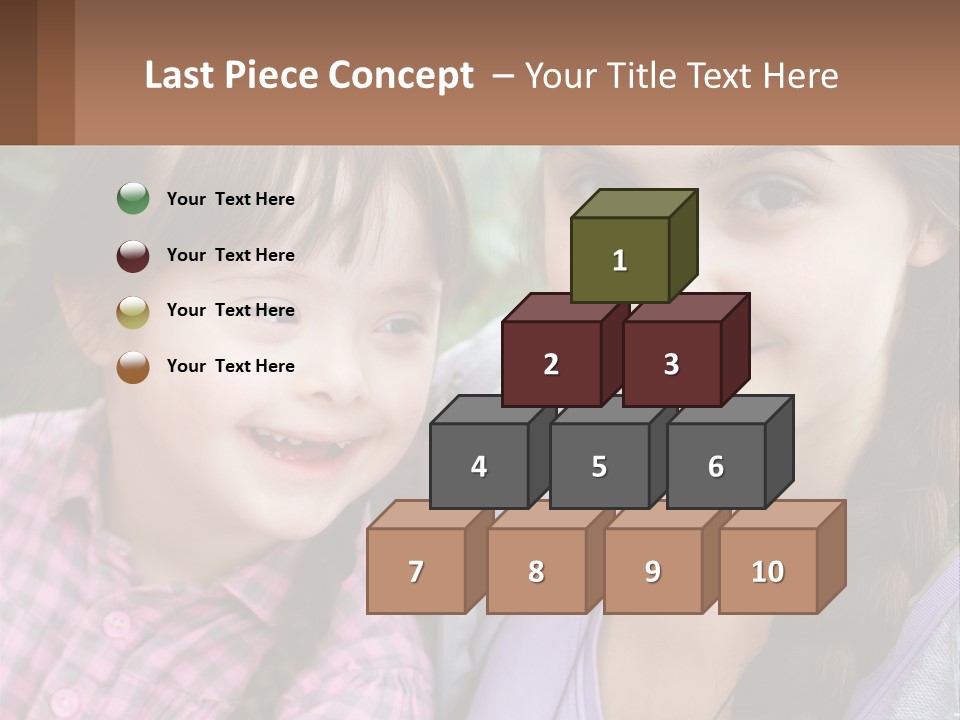 Two Young Girls Are Posing For A Picture PowerPoint Template