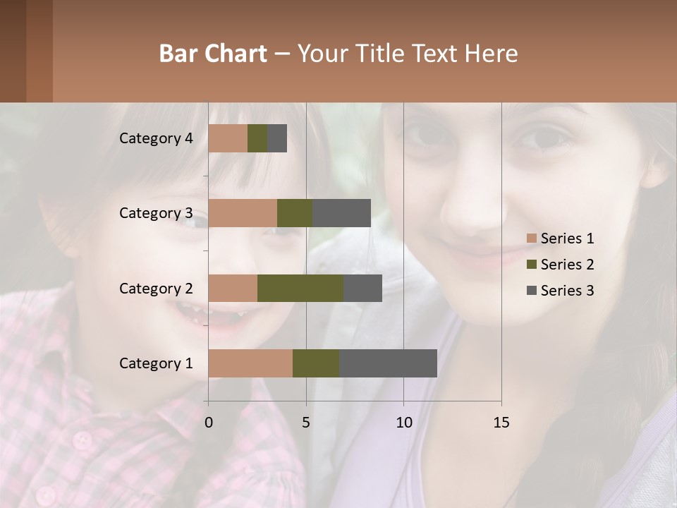 Two Young Girls Are Posing For A Picture PowerPoint Template