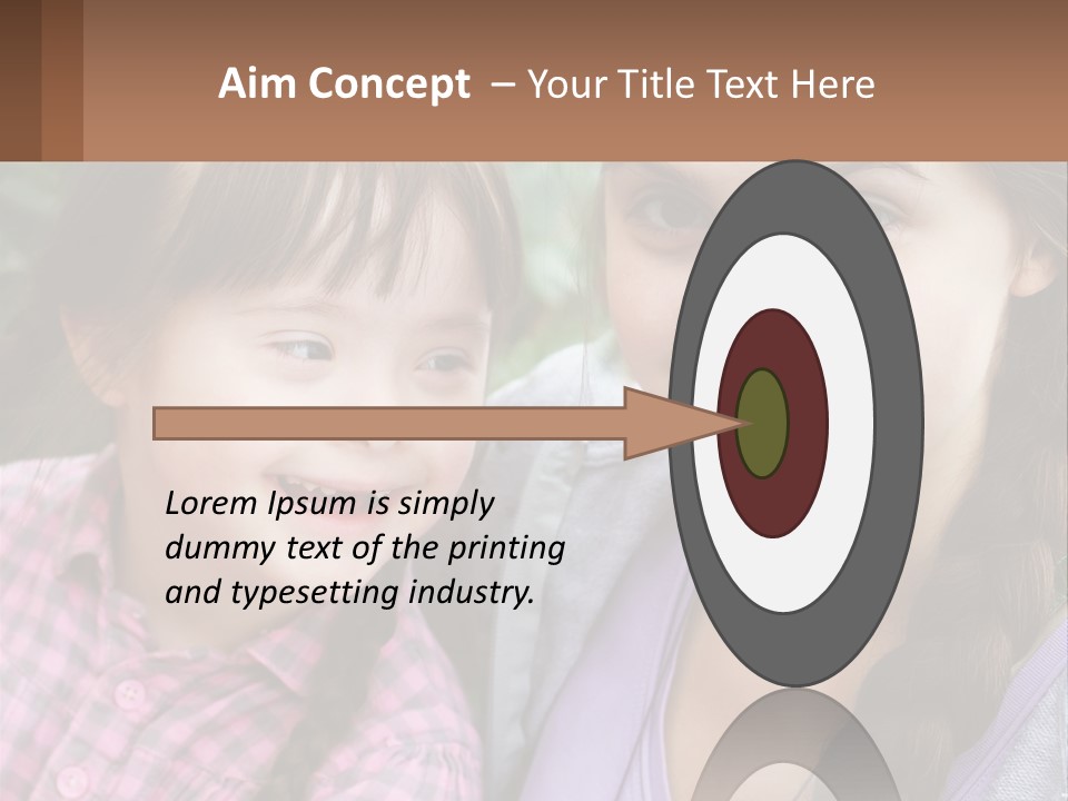 Two Young Girls Are Posing For A Picture PowerPoint Template