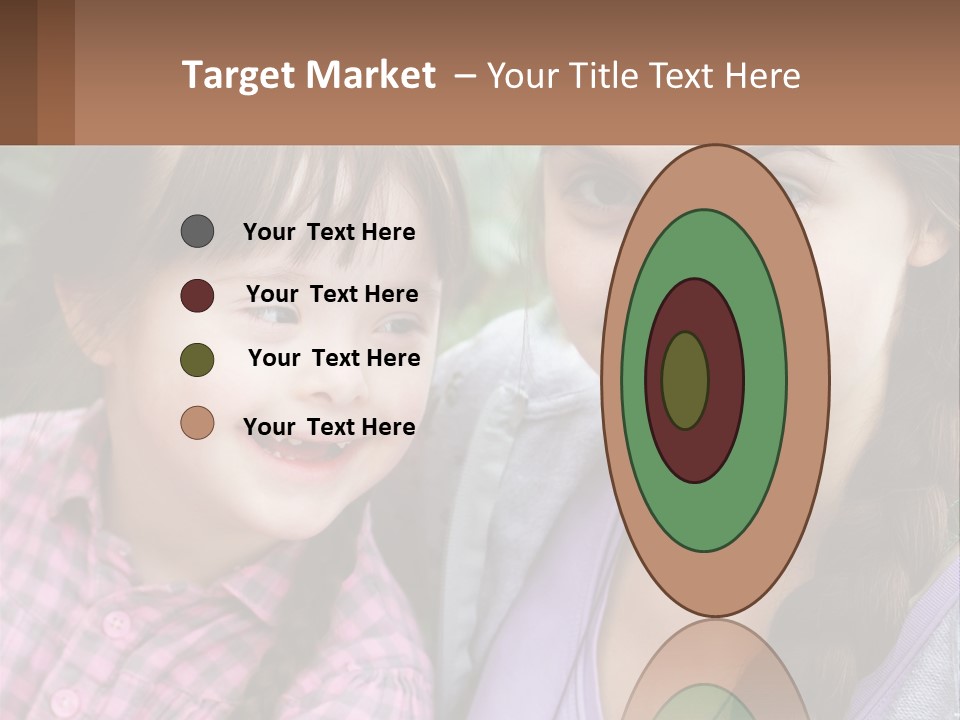 Two Young Girls Are Posing For A Picture PowerPoint Template