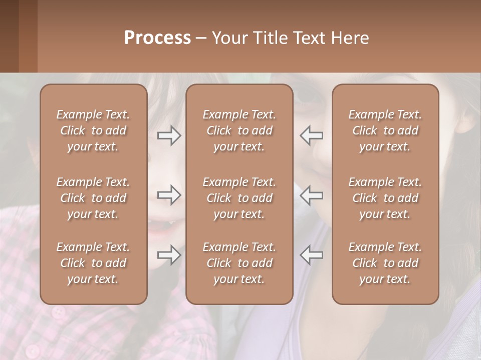 Two Young Girls Are Posing For A Picture PowerPoint Template