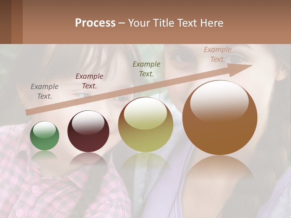 Two Young Girls Are Posing For A Picture PowerPoint Template