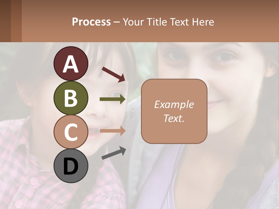 Two Young Girls Are Posing For A Picture PowerPoint Template