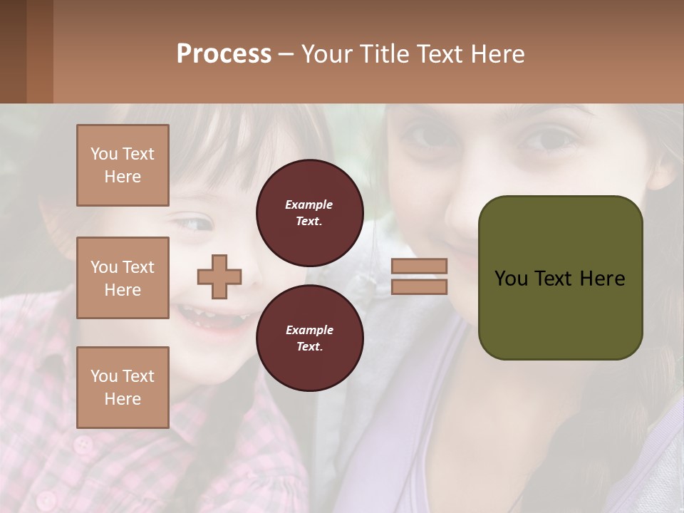 Two Young Girls Are Posing For A Picture PowerPoint Template