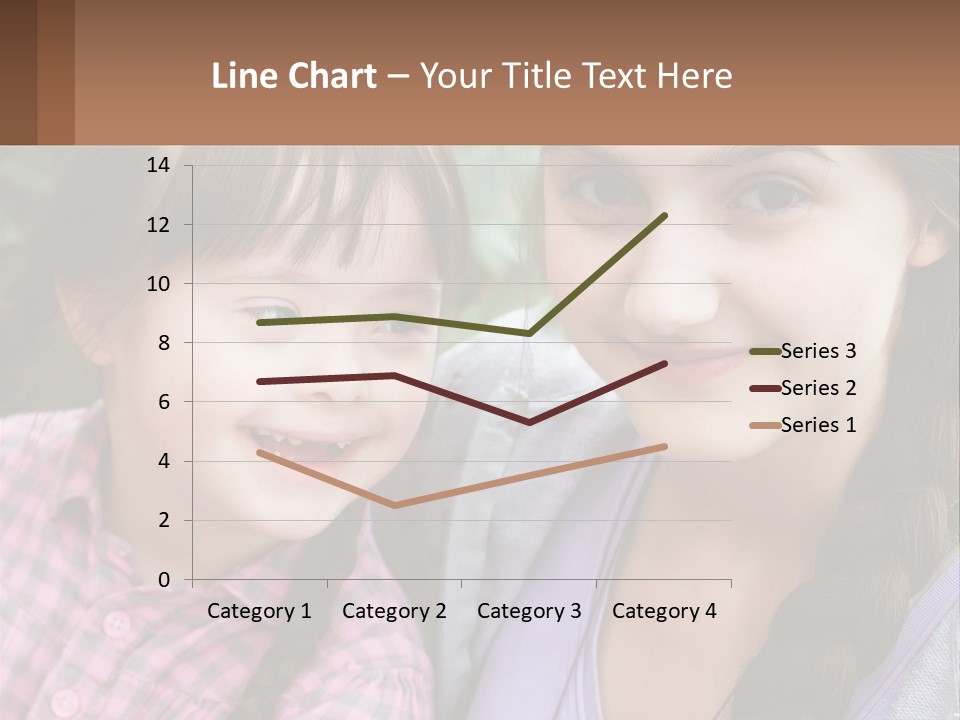 Two Young Girls Are Posing For A Picture PowerPoint Template