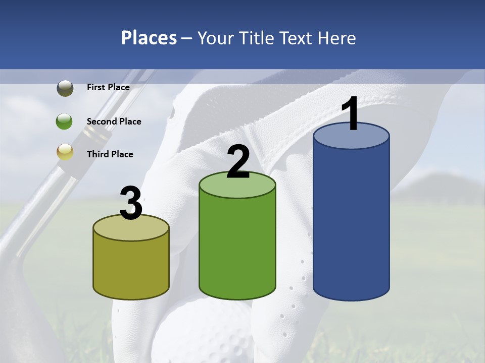 A Person Holding A Golf Ball And A Golf Club PowerPoint Template