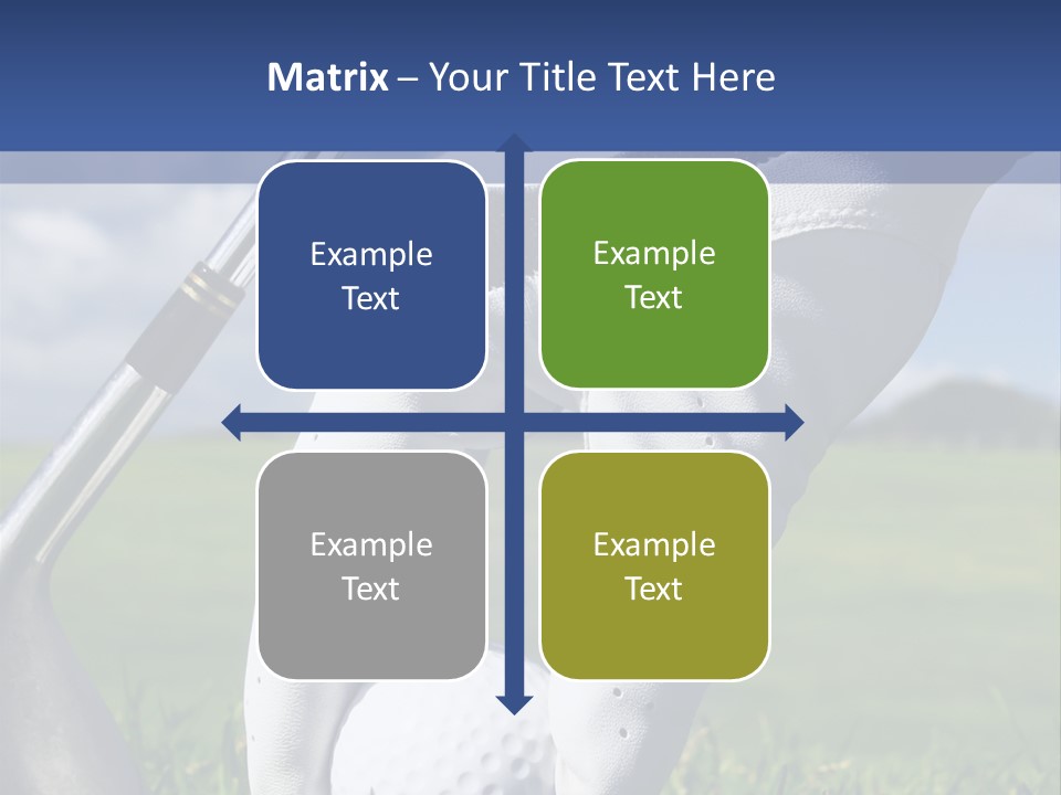A Person Holding A Golf Ball And A Golf Club PowerPoint Template
