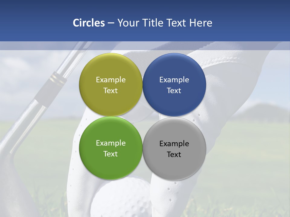 A Person Holding A Golf Ball And A Golf Club PowerPoint Template