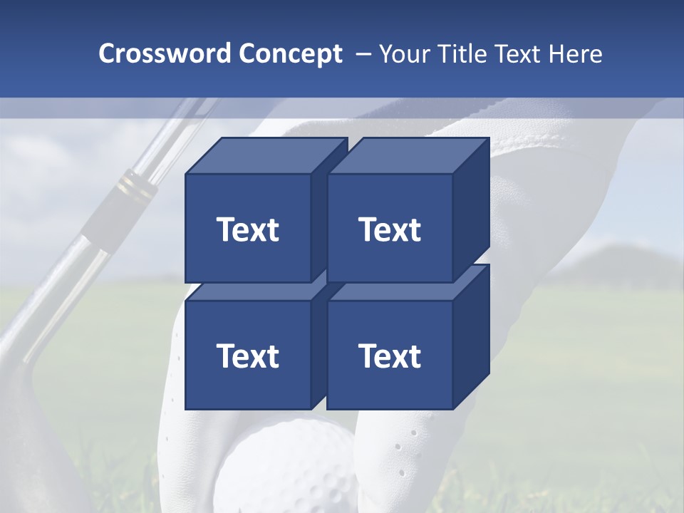 A Person Holding A Golf Ball And A Golf Club PowerPoint Template