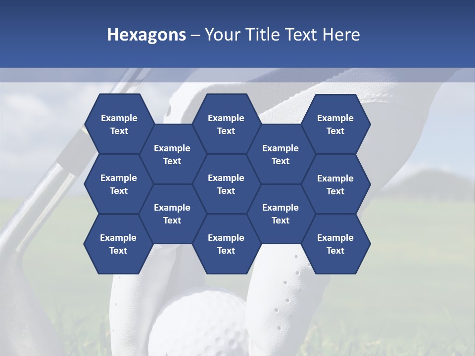 A Person Holding A Golf Ball And A Golf Club PowerPoint Template