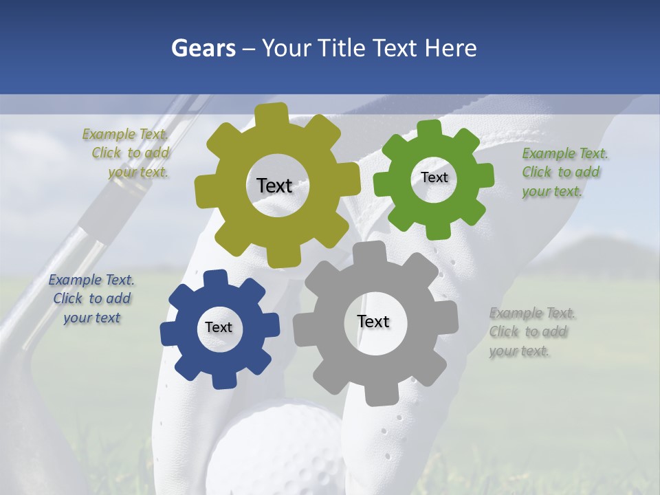 A Person Holding A Golf Ball And A Golf Club PowerPoint Template