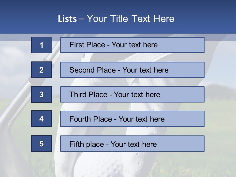 A Person Holding A Golf Ball And A Golf Club PowerPoint Template