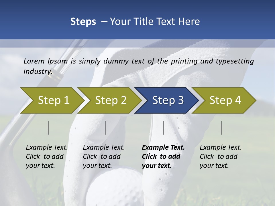 A Person Holding A Golf Ball And A Golf Club PowerPoint Template