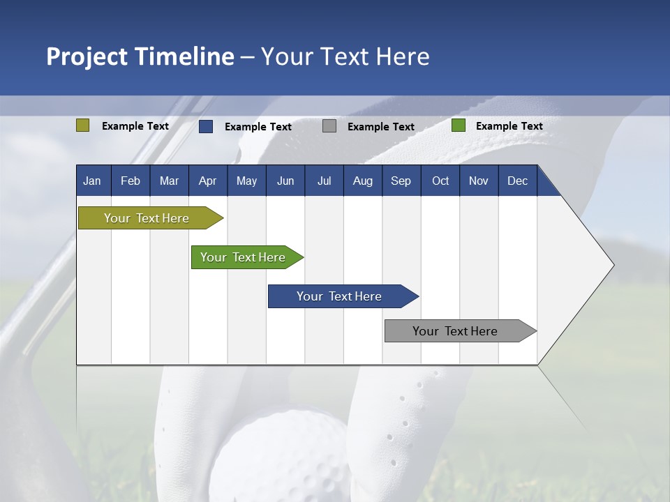 A Person Holding A Golf Ball And A Golf Club PowerPoint Template